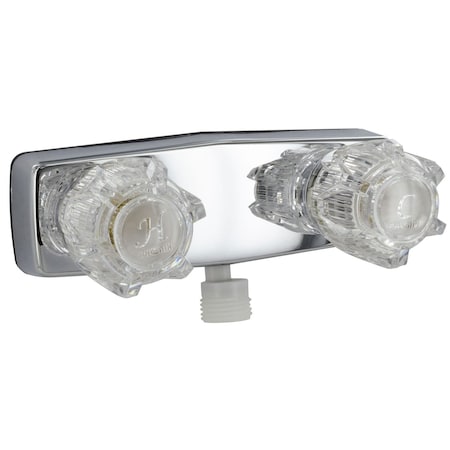 Valterra SHOWER VALVE W/ VAC BRKR, 4IN, 2 KNOB, BRASS, CHROME PF213324